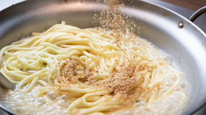 白ごまたっぷりの〆ちゃんぽん